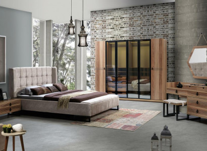 Elegantes Schlafzimmermöbel-Set im minimalistischen italienischen Design